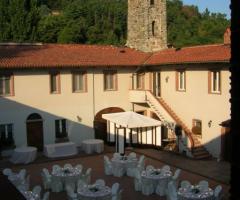 allestimento in cortile