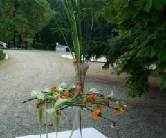 Composizione floreale per il matrimonio