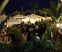 Giardino durante un ricevimento