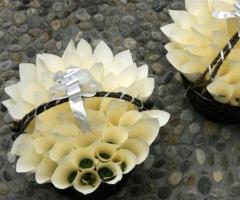 Fotografia dei coni di riso per il matrimonio