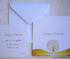 Partecipazione Gold tree - Thelma&Louise Wedding Invitations