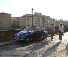 Il Maggiolone di Maurizio - Andrea e Chiara hanno fatto le foto al Ponte Vecchio