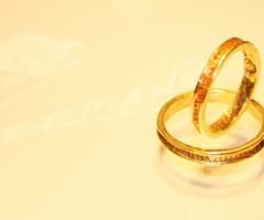 Fedi di matrimonio in oro giallo