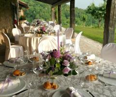 Portico del ristorante per il matrimonio