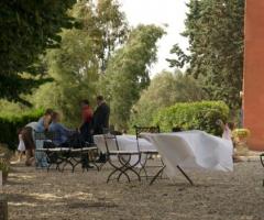 Ricevimento di nozze in giardino