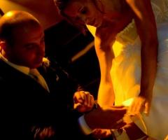 Foto degli sposi durante le nozze