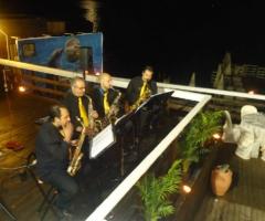 Etna Sax Quartet durante un matrimonio sul mare