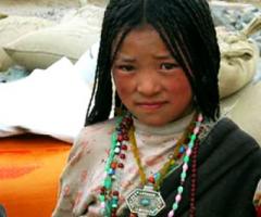 Ragazza del Tibet