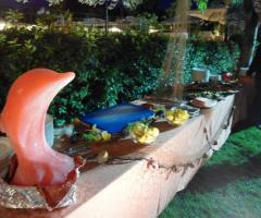 Buffet di antipasti per il ricevimento di matrimonio