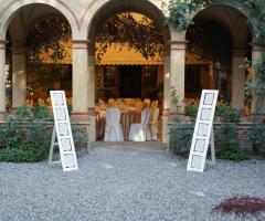 Portico per il ricevimento di matrimonio