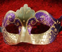 Maschera Colombina viola