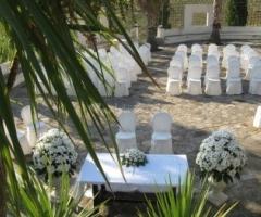 Crapa Licca - Allestimento esterno della cerimonia nuziale