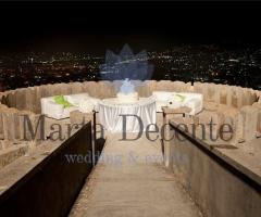 Allestimento per la torta nuziale