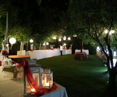Buffet in giardino al Villa Virginia