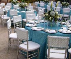 Mise en place turchese per il matrimonio