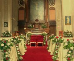 Addobbo floreale chiesa