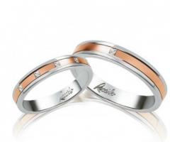 Fedi nuziali bicolore Re Carlo