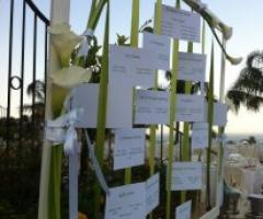 Semplicemente Sposi, wedding planner: tableau per il banchetto a Catania