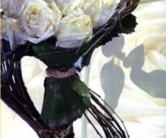 Bouquet di rose bianche