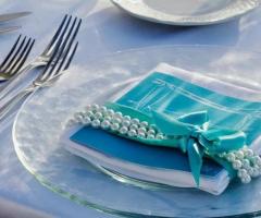 Menu con perle stile Tiffany