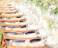 Una mise en place country curata dalla wedding planner Laura