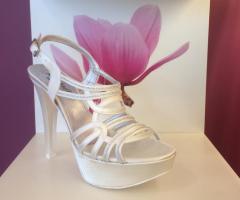 Sandalo sposa con micro Swarovski tacco 13 - € 129