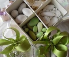 Confettiere per il matrimonio in verde