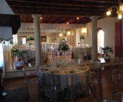 Villa San Biagio - Le sale interne allestite per il rinfresco di nozze