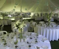 Allestimento per il ricevimento di matrimonio