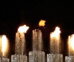 Spettacolo pirotecnico con musica per le nozze