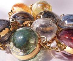 Collana con perle in vetro soffiato - Collezione Murano