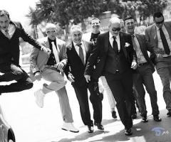 Foto in bianco e nero del matrimonio