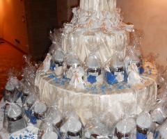 Bomboniera cestino vuotatasche con marmellata artigianale