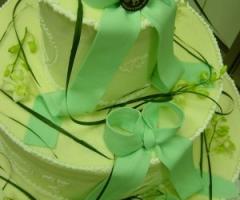 Torta nuziale sui toni del verde