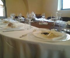 Dettaglio del tavolo per il matrimonio