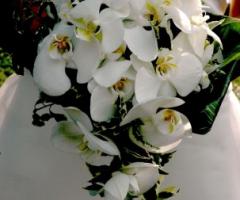 Bouquet di fiori bianchi per la sposa