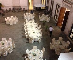 allestimento in cortile