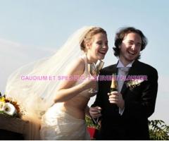 Brindisi degli sposi al ricevimento di matrimonio