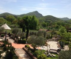 Vista panoramica della villa per matrimonio