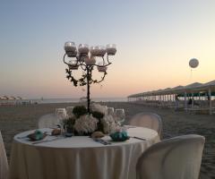 Allestimento in spiaggia