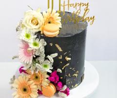 Pasticceria Dolce Paradiso - Torta floreale nera