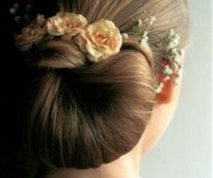 Fotografia dell\'acconciatura della sposa