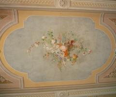 Particolare affresco dell'interno della location di matrimonio