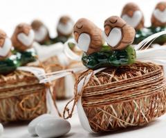 Chico Mendes Onlus - Scatolina cuore in abaca con passerrotti in terracotta dal Perù