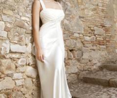 Angela Pascale Spose - Abito da sposa a sottoveste con intreccio sotto il seno