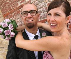 Gli sposi felici dopo il sì