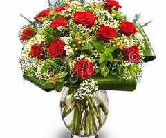 Bouquet rose e hiperium