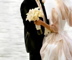 Gli sposi sulla spiaggia