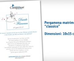 Cartoncino matrimonio classico