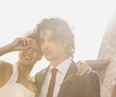 Foto romantica degli sposi di Alessio Franchi
